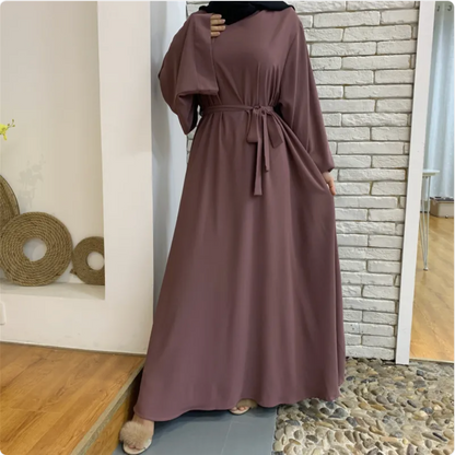 Muslim Women's Long Abaya Dress - Dubai Style